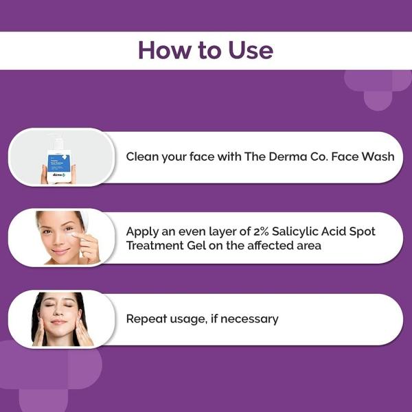 The Derma Co 2 Salicylic Acid Spot Treatment Gel with 3 Sulfur for