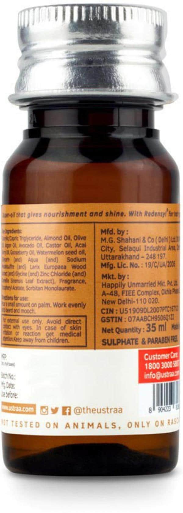 USTRAA Beard Growth Oil 35 ml JioMart