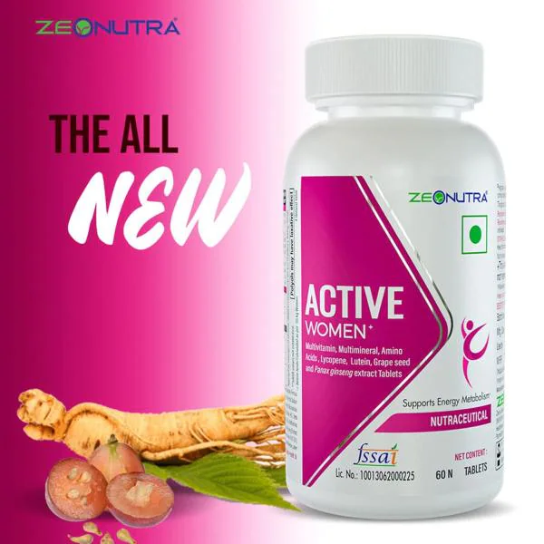 Active Women Multivitamin And Multimineral Tablets With Panax Ginseng
