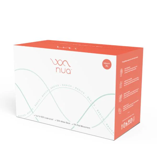Nua Basics Ultra Thin Sanitary Pads for Women, All XL without Disposable Cover , Pack Of 30