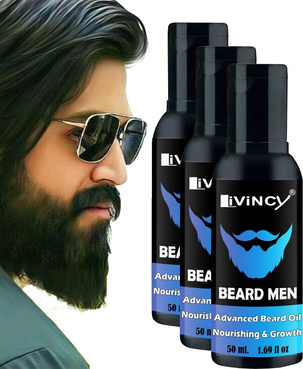 Livincy Strong Beard And Moustache Oil With Vitamin E Hair Oil For Men
