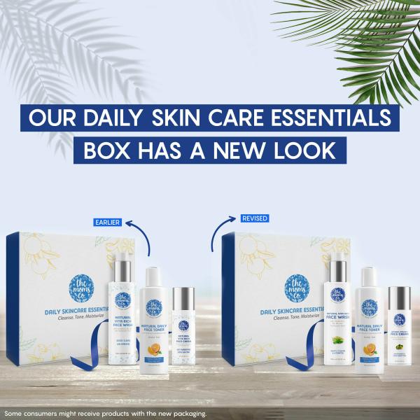 The Moms Co Daily Skincare Essentials Box l All Skin Types l Vitamin C