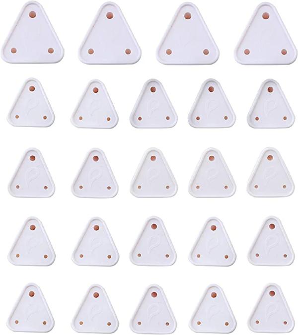 TVAT Baby Safety Electric Socket Plug Cover Guards (Pack of 24,White