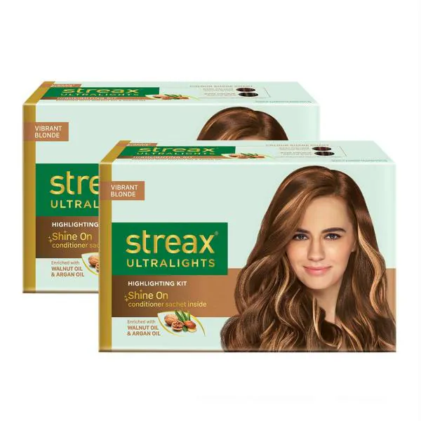 Streax Vibrant Blonde Highlights Kit For Men And Women, 60 Ml (Pack Of 2) -  JioMart