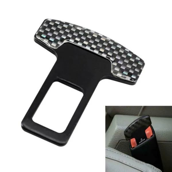 Careflection Universal Vehicle Safety Car Seat Belt Alarm Stopper Alloy