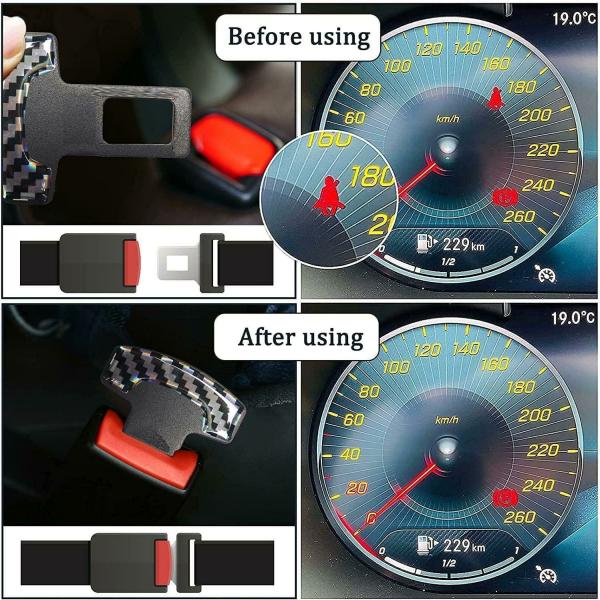 Careflection Universal Vehicle Safety Car Seat Belt Alarm Stopper Alloy