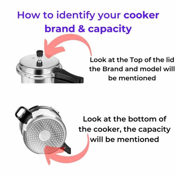 SKALA Gasket Compatible with Prestige 3 litre Clipon Svachh Outer Lid