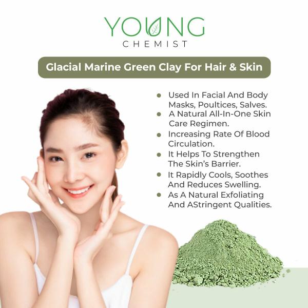 Young Chemist Glacial Marine Green Clay Powder All Skin Type Freshening