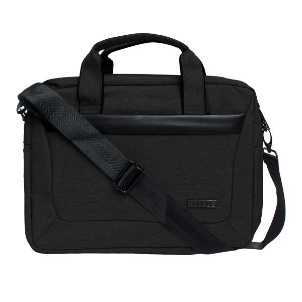 Probus 13.3 Inch Expandable Canvas Laptop Bag Grey Laptop Sleeve