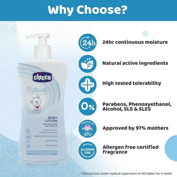 CHICCO BODY LOTION NAT SENS 500ML INTL JioMart