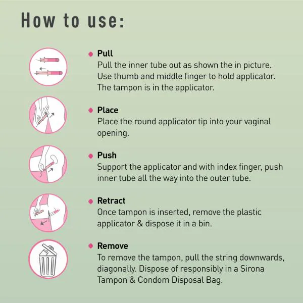 Sirona Premium Applicator Tampons, Super Heavy Flow (16 Pcs) JioMart