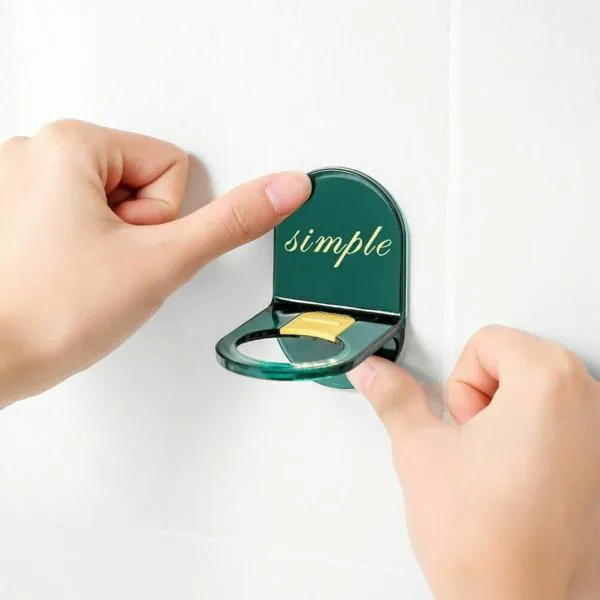 COINFINITIVE 1PC Green Shower Gel Hook Shower Gel Bottle Rack Hook Self