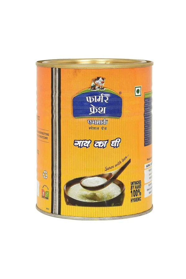 Farmer Fresh Pure Desi Cow Ghee Tin 500gmPremium Agmark Desi Cow Ghee