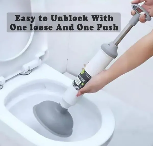 RONTENO Toilet Cleaner Plunger Air High Pressure Drain Dredger Pump for