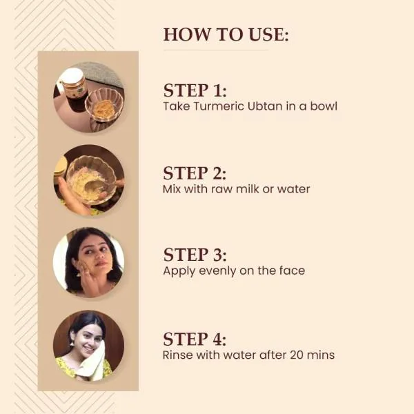 Mother Sparsh Turmeric Healing Face Ubtan Powder for Hyperpigmentation