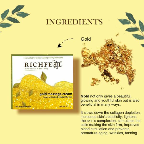 Richfeel Gold Massage Cream 100 G JioMart