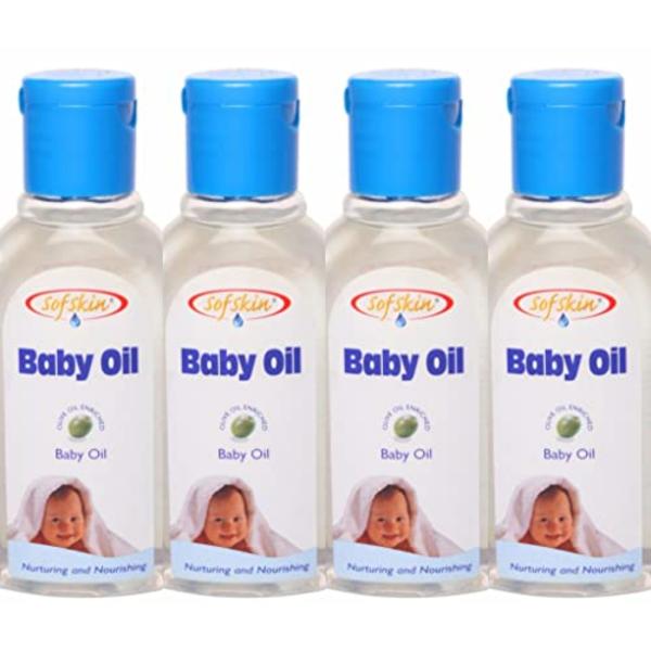 SOFSKIN USA Brand Baby Oil, Make Up Remover Pure And Safe 50 ml Pack Of 4 JioMart