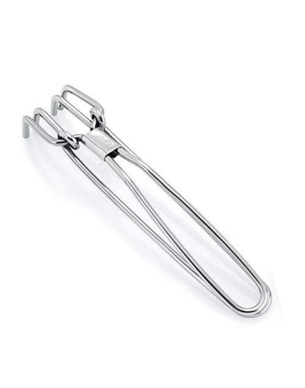 Wofier Stainless Steel Wire Pakad Gripper Tong With Stainless Steel Tea