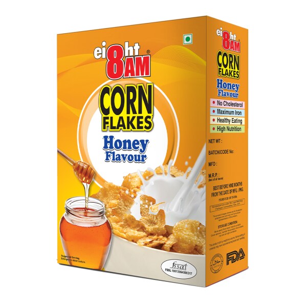8AM Corn Flakes (Honey Breakfast Cereals) JioMart