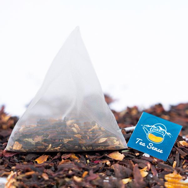 TEA SENSE Floral Tea (15pc Pyramid Tea Bags) Caffeine Free, Natural, Organic, Premium Tea