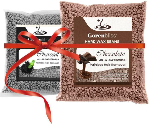 Gorenbliss Chocolate And Charcoal Hair Removal Brazilian Wax Beans