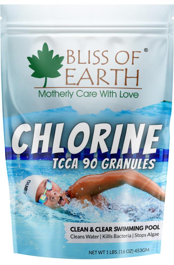 Bliss of Earth Japanese Chlorine Powder for Pool, Clean & Clear