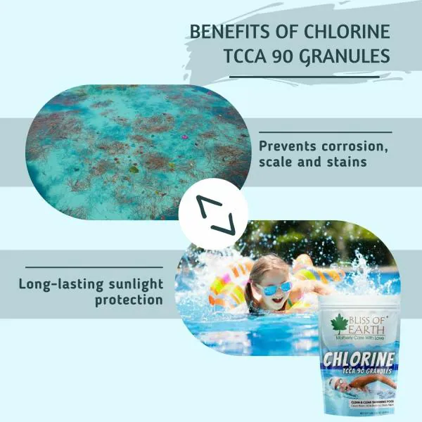 Bliss of Earth Japanese Chlorine Powder for Pool, Clean & Clear