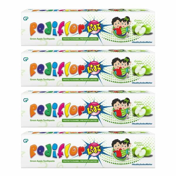 Pediflor Green Apple Toothpaste (Pack of 4) JioMart