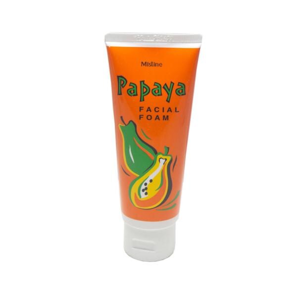Queue Mistine Papaya Enzymes Extract Whitening Facial Foam Face Wash Cleanser JioMart