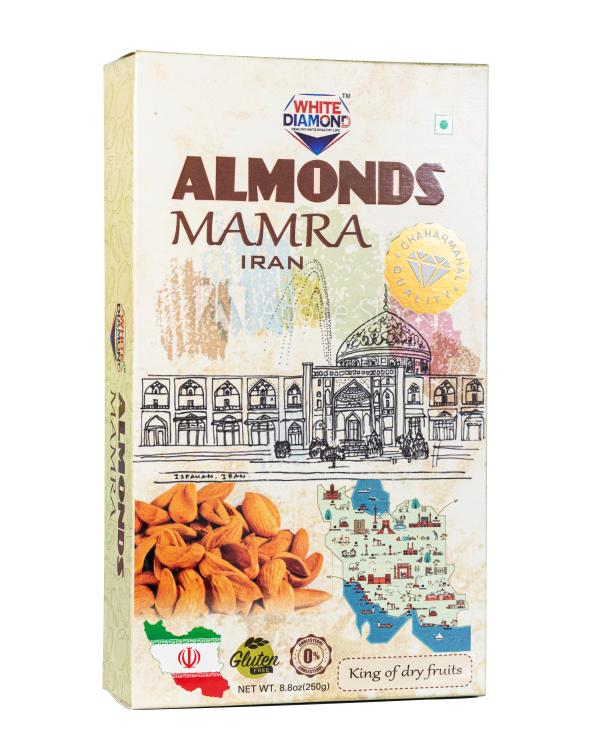 White Diamond Premium Mamra Giri Badam Almonds 250Gram JioMart