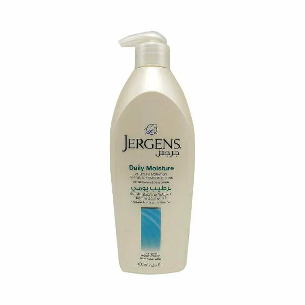 Jergens Daily Moisture with Silk proteins & Citrus Extracts Dry Skin Moisturizer, 400ml Body