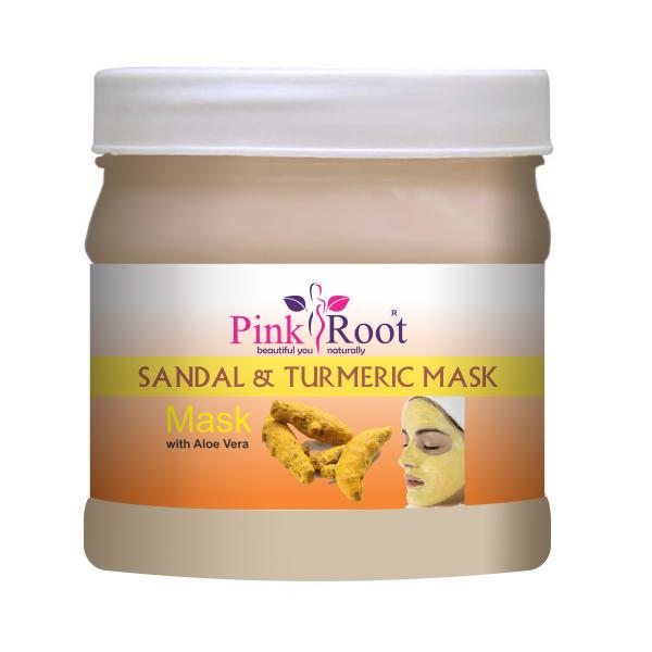 Pink Root Men and Women Sandal and Turmeric Mask with Aloe Vera Extract