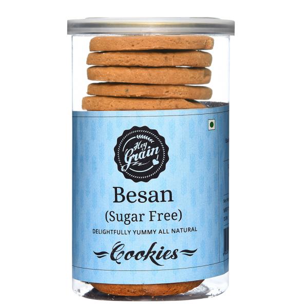 Hey Grain Besan Sugar Free Cookies Besan, Cardamom powder