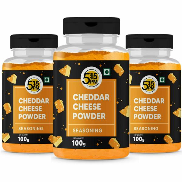 5 15PM Cheddar Cheese Powder Seasoning for Popcorn, Pasta, Pizza