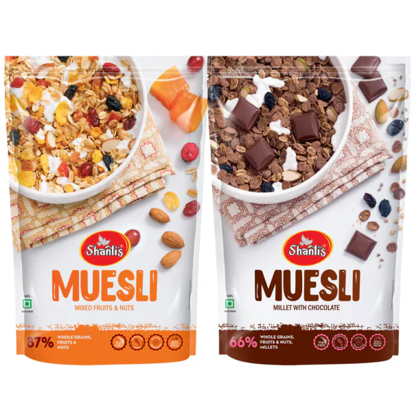 SHANTI'S Diet Muesli FruitNut Breakfast Cereal High In Protein Fibre