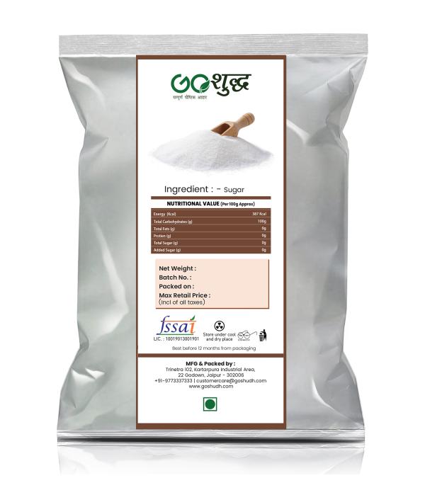 Goshudh Best Quality Sugar2Kg (Packing) White Sugar (2000 g) JioMart