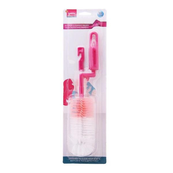 Morisons Baby Dreams Pink Plastic Rotary Bottle Cleaning Brush JioMart