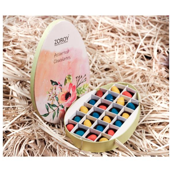 ZOROY Luxury Chocolate Easter Marzipan Eggs Almond marzipan chocolate
