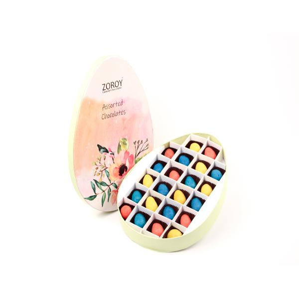 ZOROY Luxury Chocolate Easter Marzipan Eggs Almond marzipan chocolate