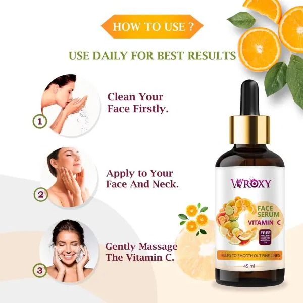 Wroxy Vitamin C face srum use to easy remove blackheads & circle (pack of  1) - JioMart