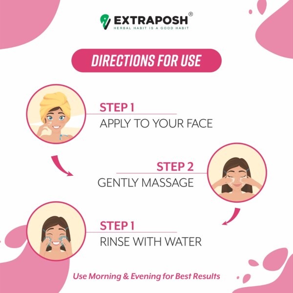 Extraposh Instant Glow Face Wash gently sloughs off dirt and other