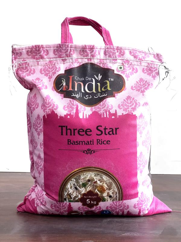 Chak De India Three Star Basmati Rice 5KG (Super Mogra Rice) JioMart