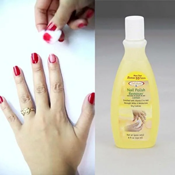 Sofskin American Brand Acetone Nail Polish Remover And Cuticles Moisturizer Of Lemon And