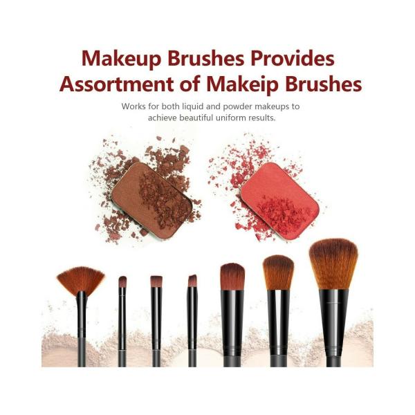 HUDA GIRL Professional Beauty Makeup Brushes Set for Womens/Girls 12Pcs Syntheic Fiber Hair