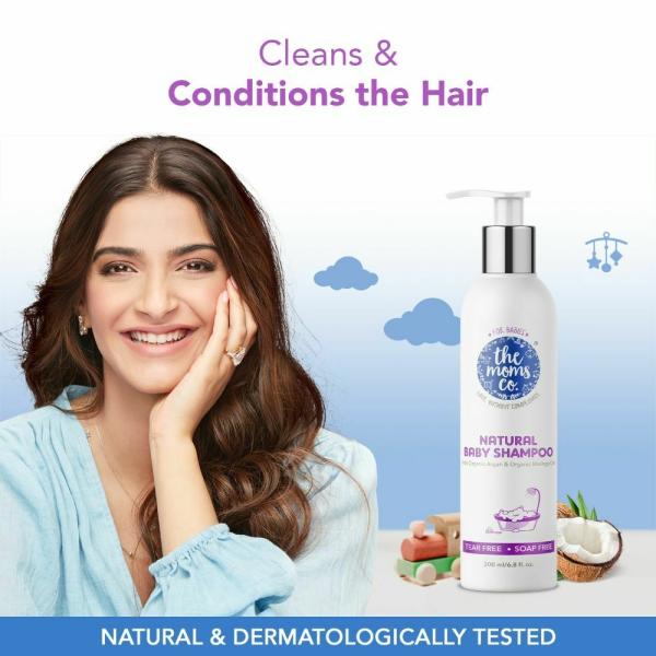 The Moms Co. TearFree Natural Baby Shampoo AustraliaCertified ToxinFree with Conditioners
