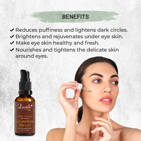 Luster Dark Circles Correction Under Eye Serum Reduces Dark Circles