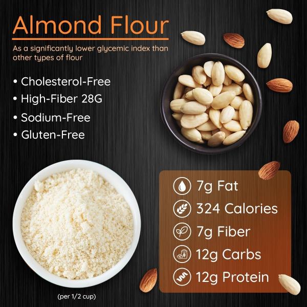 Healthy Feast Blanched Super Fine Almond Flour 500g JioMart