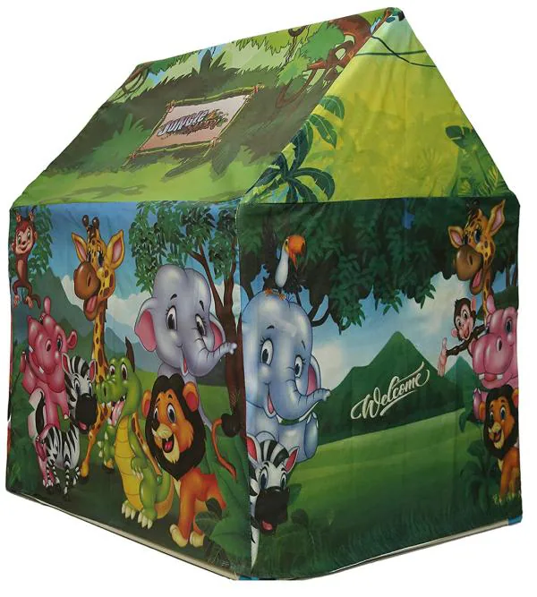 Goyal's Multicolour Baby Kids Animal Design Zoo Play Tent House for Children  Play Indoor Outdoor Games - JioMart