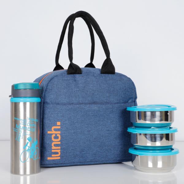 Ecolove Stainless Steel Lunch Boxes With Sprint Water Bottle And