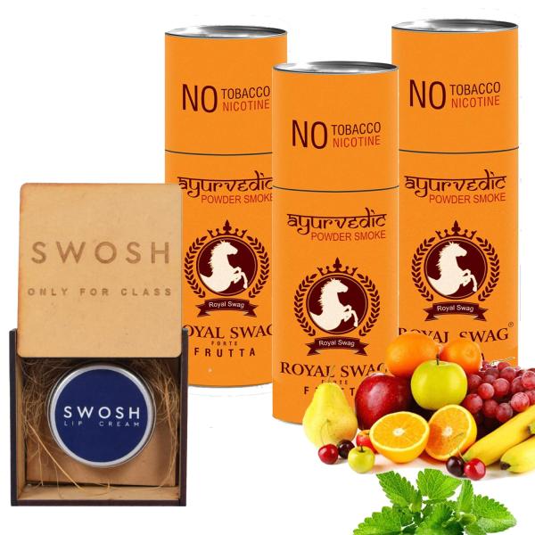 ROYAL SWAG Ayurvedic & Herbal Cigarette Combo Pack of Frutta Flavour
